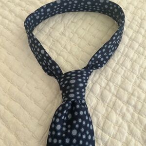 Salvatore Ferragamo Dark Blue Patterned Tie